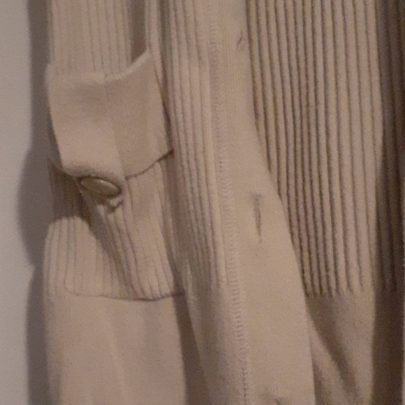 Banana Republic cream button down sweater - Picture 3 of 6